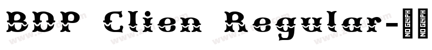 BDP Clien Regular字体转换